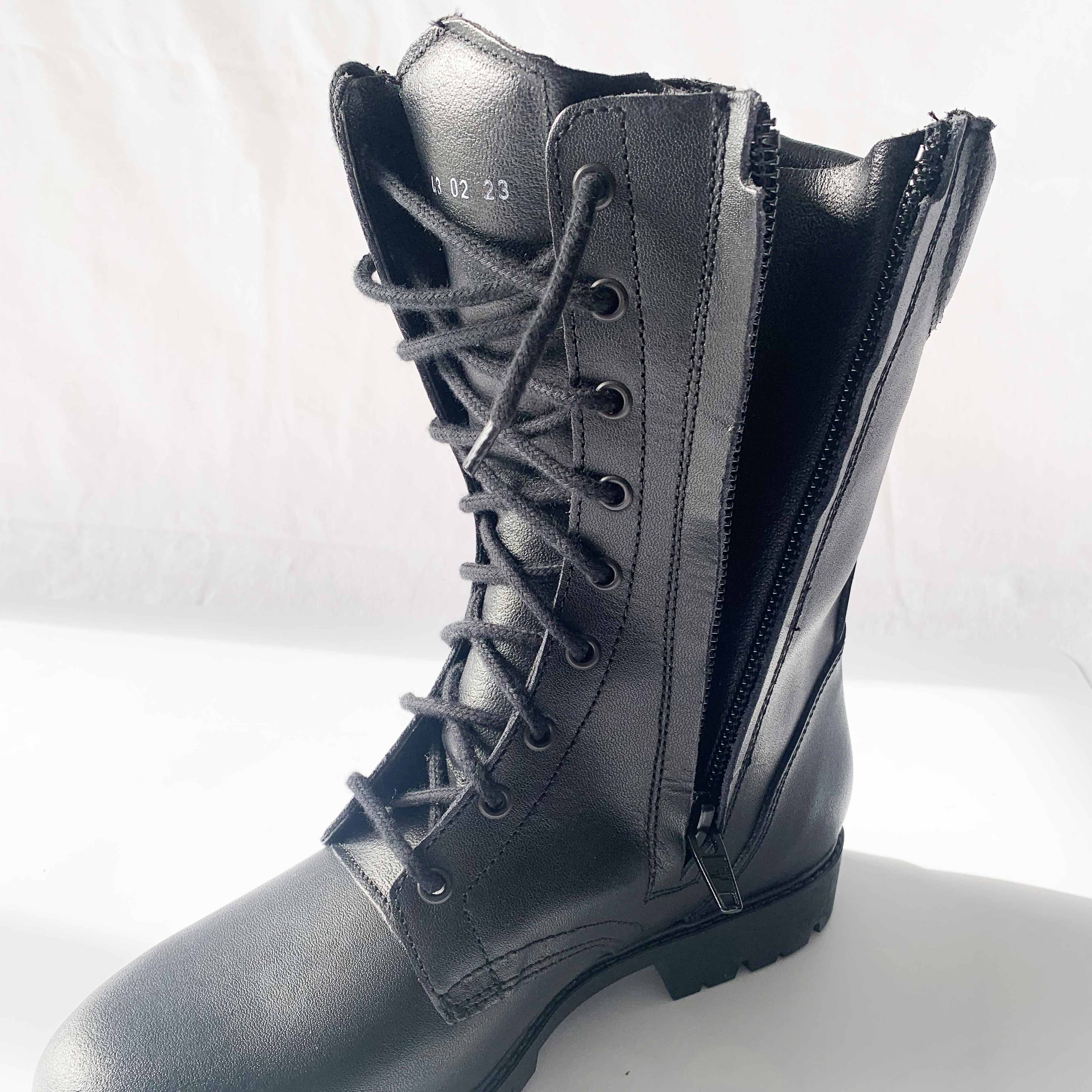 RE27_boche_JSP Quartiers et matelassage doublés cuir pour cette chaussure JSP tactique RE27 Boche