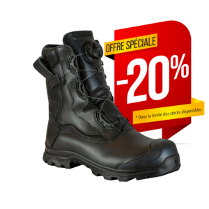 Rangers pompier noires avec système BOA®