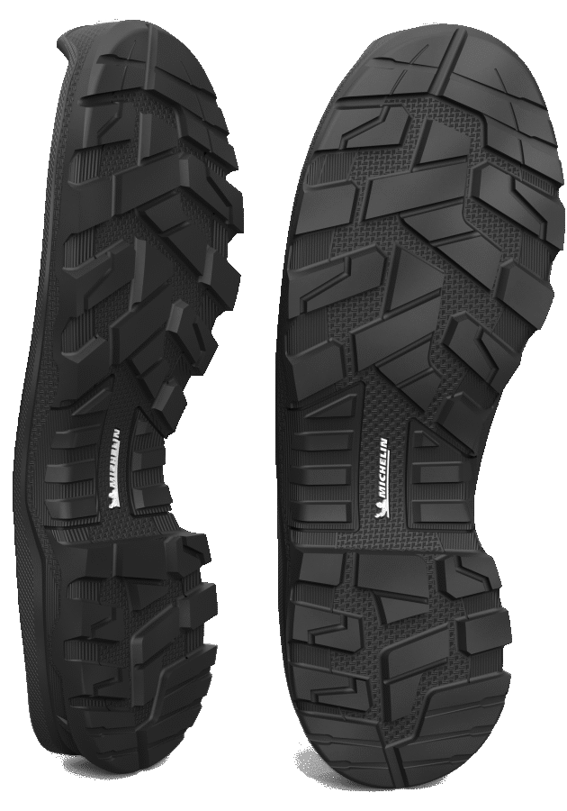 Inspirées des pneus Roadbib, retrouvez ces semelles Michelin sur les modèles BOCHE de type C - bottes et rangers.